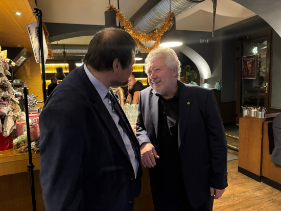 Sekretář klubu Jan Haur s Tondou Mikou