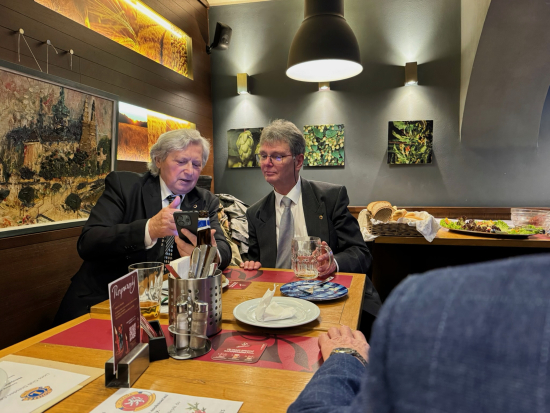 Jaromír Kaulfus a pokladník klubu Petr Hodek