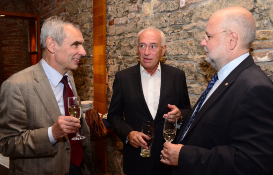 Jiří Bříza, Petr Laštovka a 1. viceprezident Miroslav Hříbal